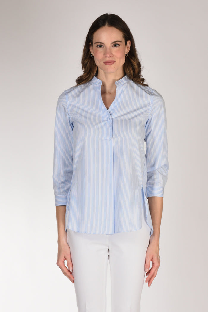 Sarte Pettegole Camicia Righe Azzurro/bianco Donna - 2