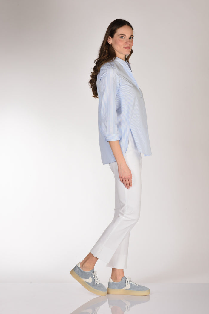 Sarte Pettegole Camicia Righe Azzurro/bianco Donna - 4