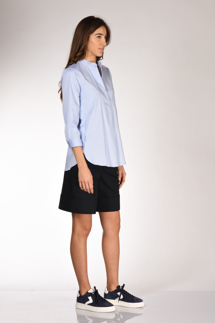 Sarte Pettegole Camicia Azzurro Donna - 4