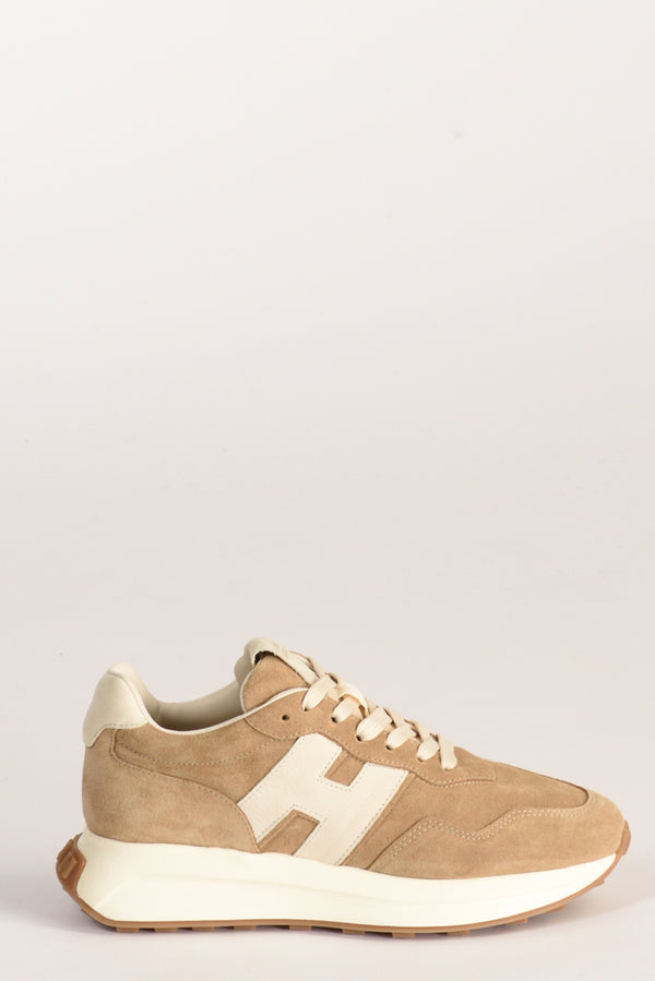 Hogan Sneakers H Patch Beige Donna
