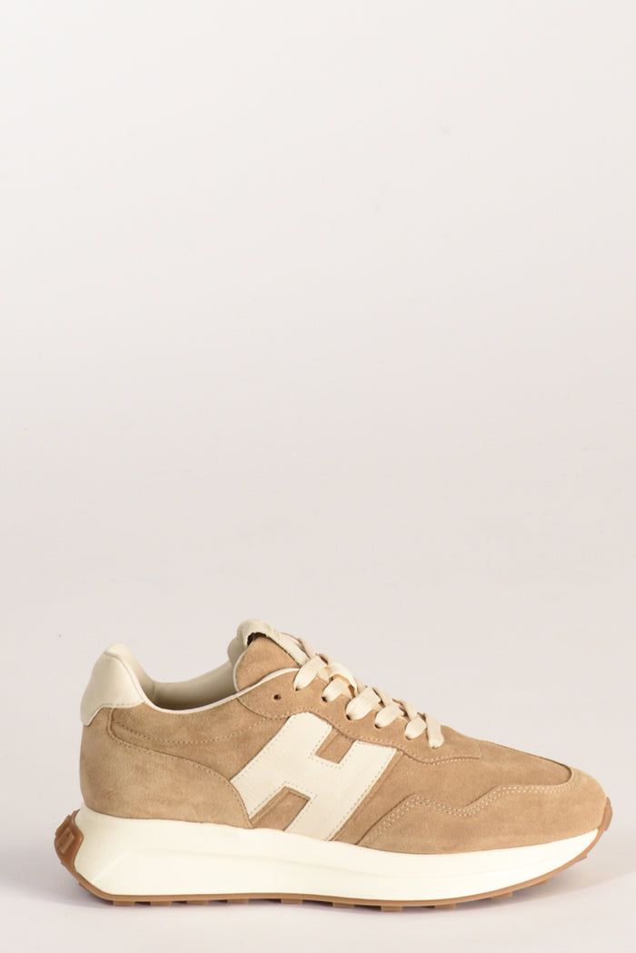 Hogan Sneakers H Patch Beige Donna - 1