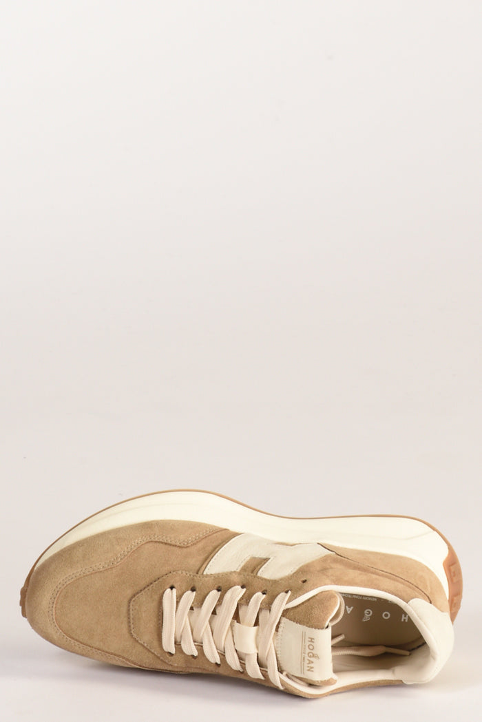 Hogan Sneakers H Patch Beige Donna - 5