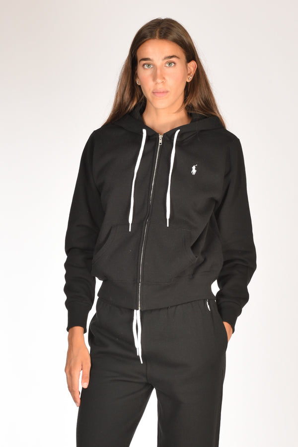 Polo Ralph Lauren Felpa Full Zip Nero Donna
