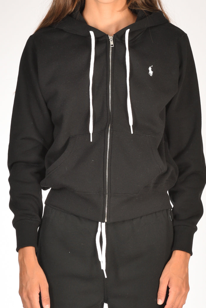 Polo Ralph Lauren Felpa Full Zip Nero Donna - 3
