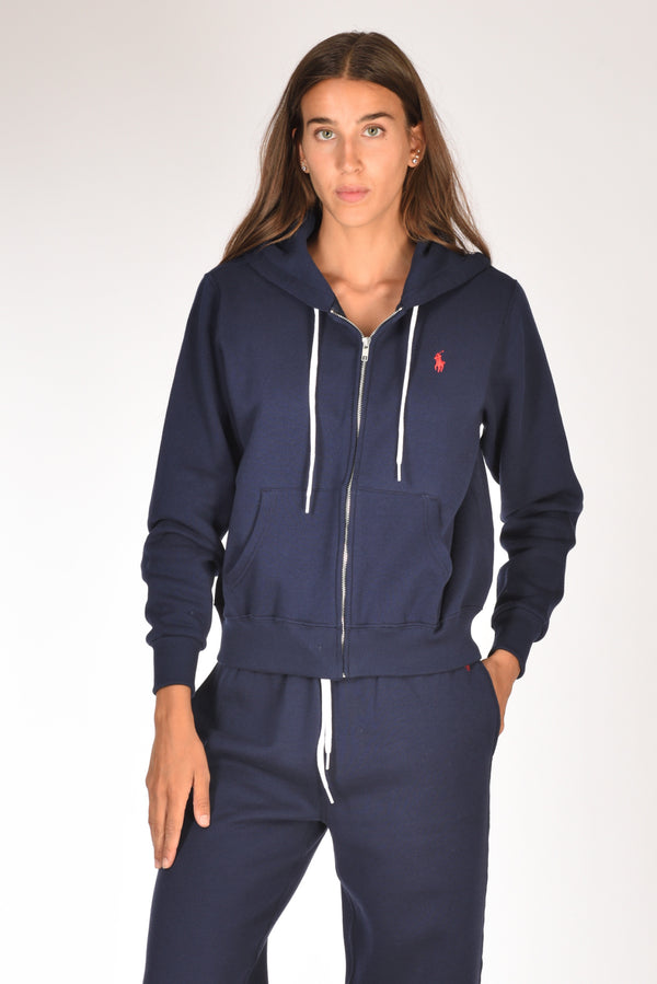 Polo Ralph Lauren Felpa Full Zip Blu Donna