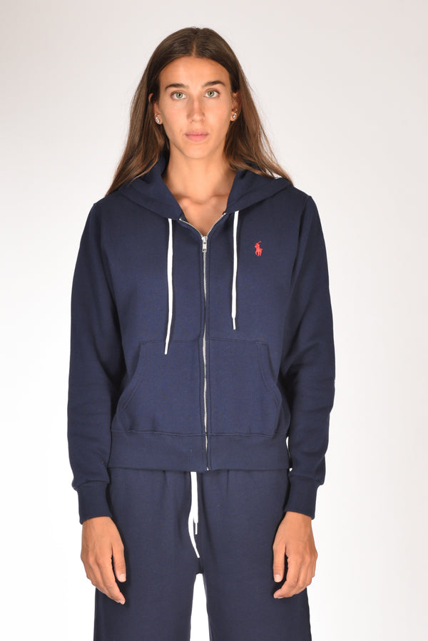 Polo Ralph Lauren Felpa Full Zip Blu Donna-2