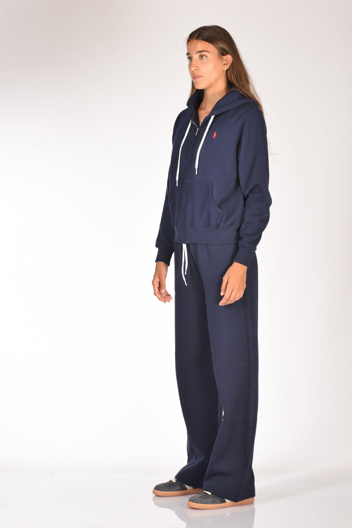 Polo Ralph Lauren Felpa Full Zip Blu Donna - 4