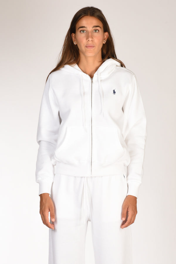 Polo Ralph Lauren Felpa Full Zip Bianco Donna-2