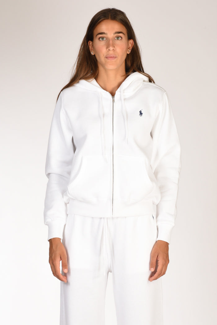 Polo Ralph Lauren Felpa Full Zip Bianco Donna - 2