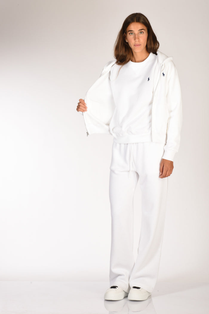 Polo Ralph Lauren Felpa Full Zip Bianco Donna - 6