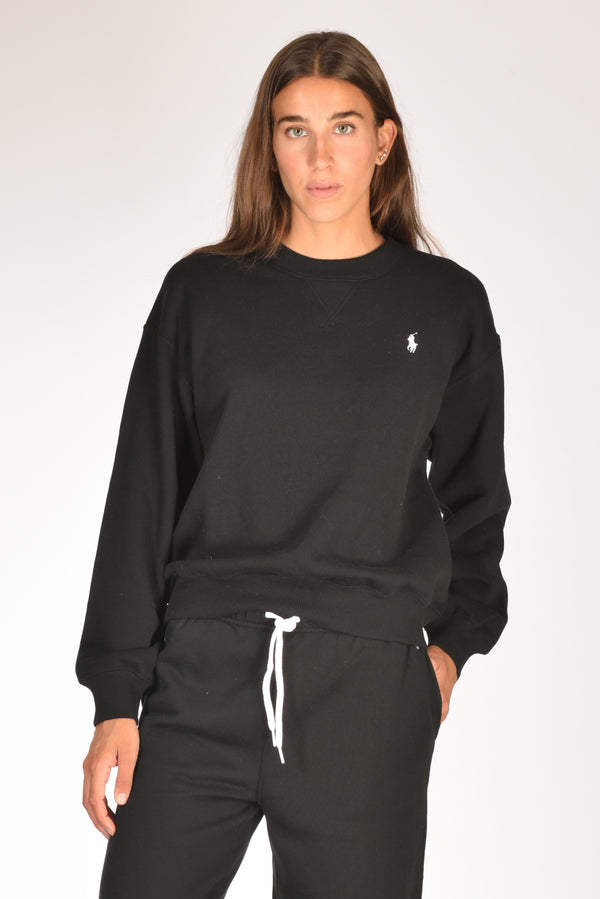 Polo Ralph Lauren Felpa Girocollo Nero Donna