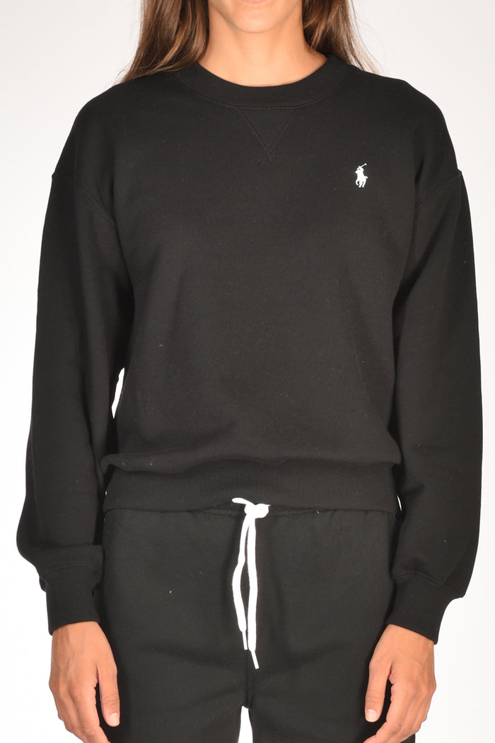 Polo Ralph Lauren Felpa Girocollo Nero Donna - 3