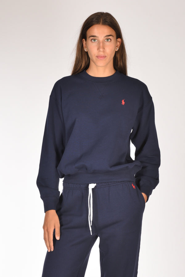 Polo Ralph Lauren Felpa Girocollo Blu Donna