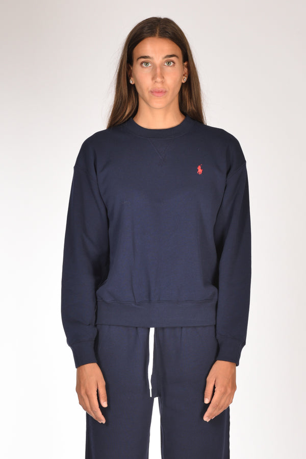 Polo Ralph Lauren Felpa Girocollo Blu Donna-2