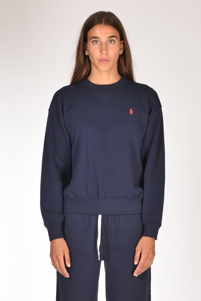 Polo Ralph Lauren Felpa Girocollo Blu Donna - 2