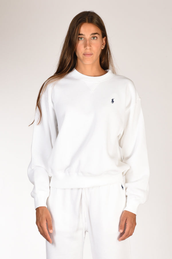 Polo Ralph Lauren Felpa Girocollo Bianco Donna-2