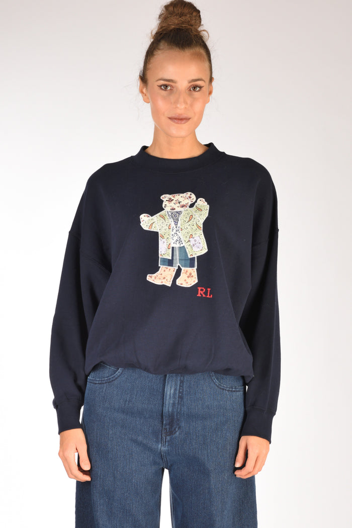 Polo Ralph Lauren Felpa Orso Blu Donna - 2