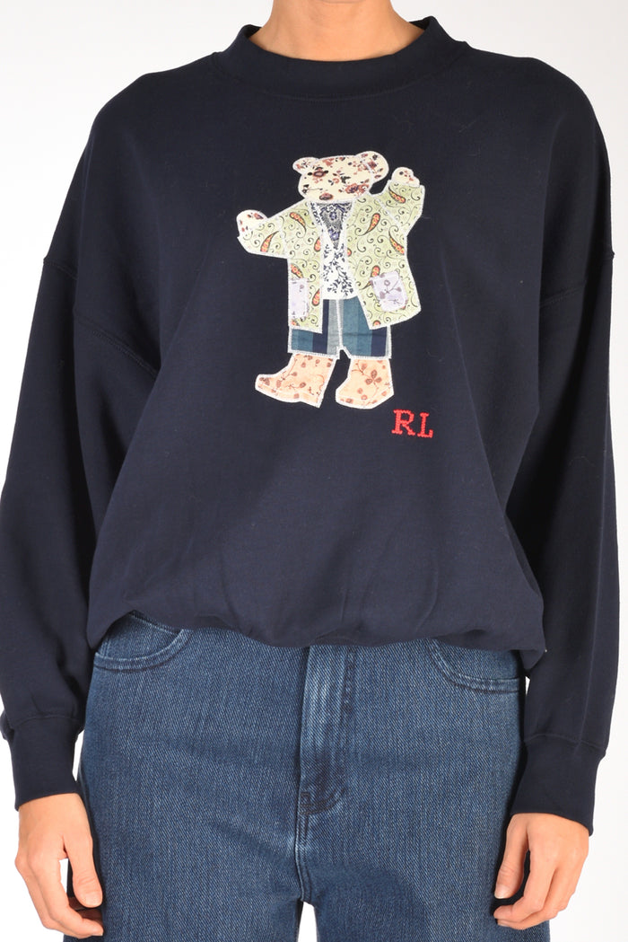 Polo Ralph Lauren Felpa Orso Blu Donna - 3