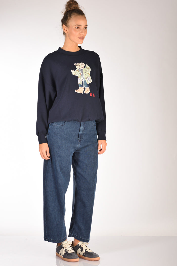 Polo Ralph Lauren Felpa Orso Blu Donna - 4