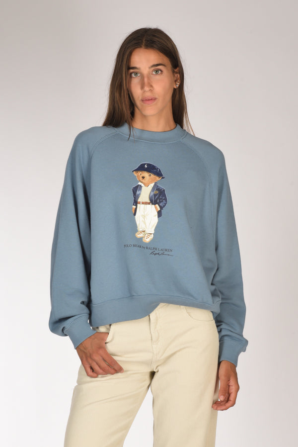 Polo Ralph Lauren Felpa Orso Azzurro Donna