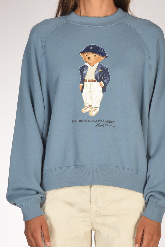 Polo Ralph Lauren Felpa Orso Azzurro Donna - 3
