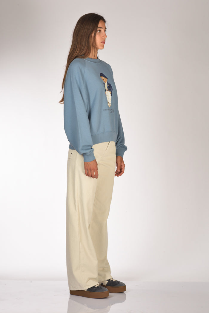 Polo Ralph Lauren Felpa Orso Azzurro Donna - 4