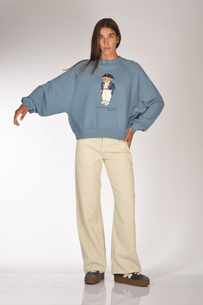 Polo Ralph Lauren Felpa Orso Azzurro Donna - 6