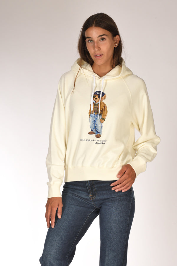 Polo Ralph Lauren Felpa Orso Bianco Donna