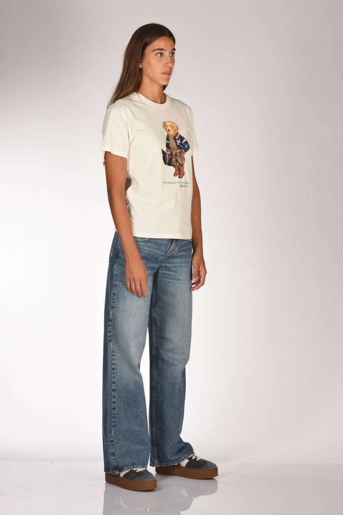 Polo Ralph Lauren Tshirt Orso Bianco Donna - 4