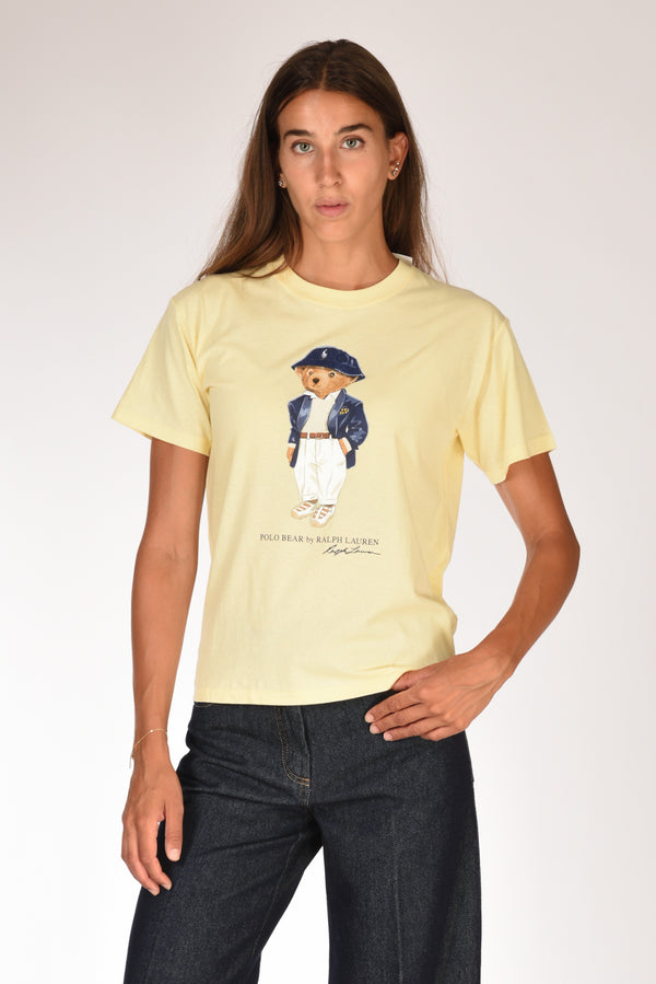Polo Ralph Lauren Tshirt Orso Giallo Donna