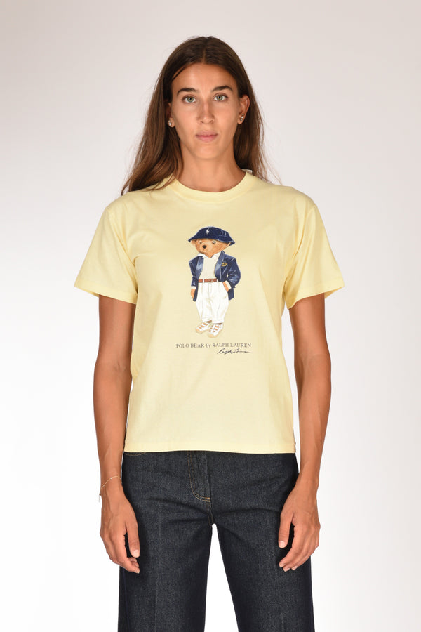 Polo Ralph Lauren Tshirt Orso Giallo Donna-2
