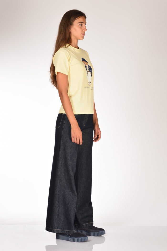 Polo Ralph Lauren Tshirt Orso Giallo Donna - 4