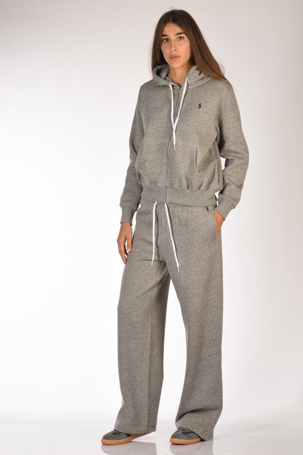 Polo Ralph Lauren Pantaloni Jogging Grigio Donna-2