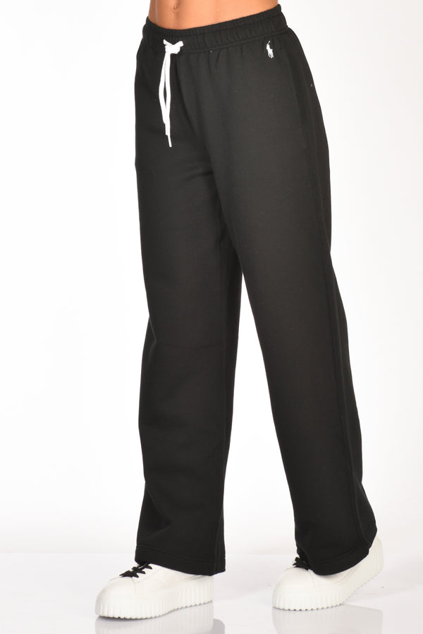 Polo Ralph Lauren Pantaloni Jogging Nero Donna