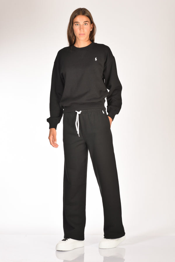 Polo Ralph Lauren Pantaloni Jogging Nero Donna-2