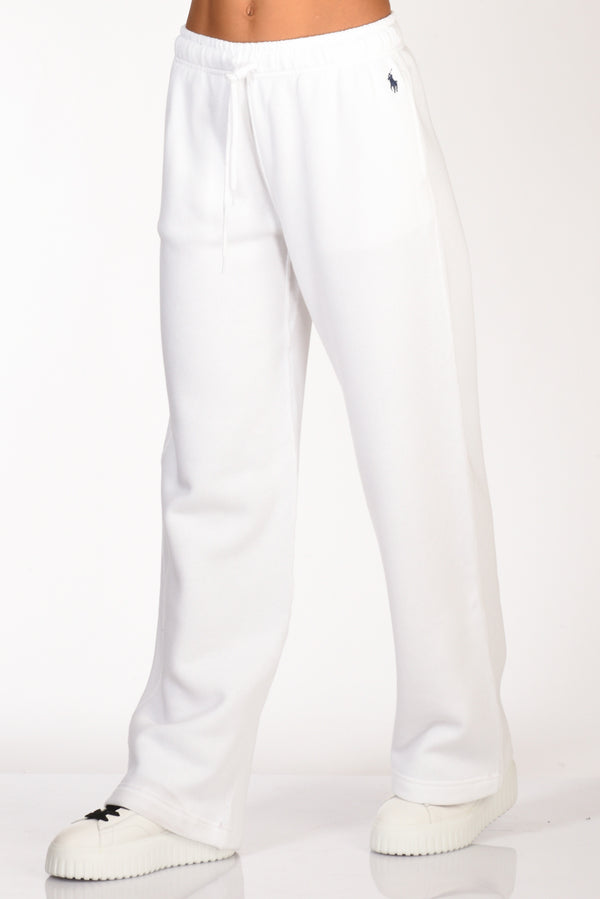 Polo Ralph Lauren Pantaloni Jogging Bianco Donna