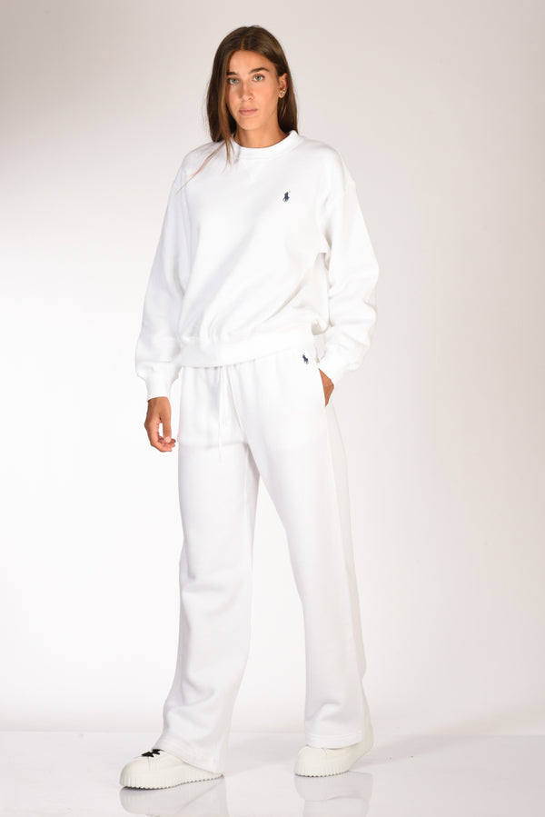 Polo Ralph Lauren Pantaloni Jogging Bianco Donna-2