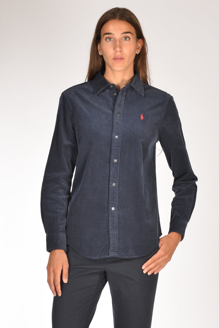 Polo Ralph Lauren Camicia Costine Blu Donna - 1