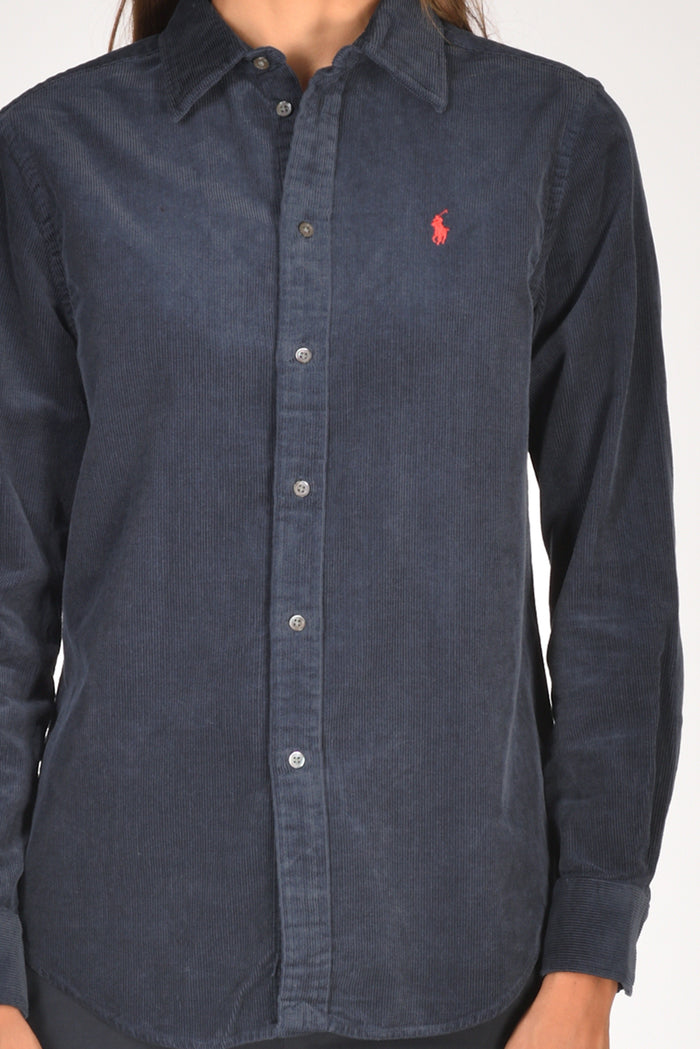 Polo Ralph Lauren Camicia Costine Blu Donna - 3
