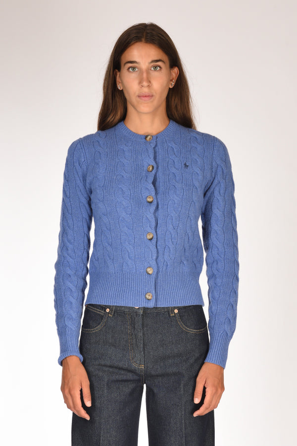 Polo Ralph Lauren Cardigan Polo Azzurro Donna-2