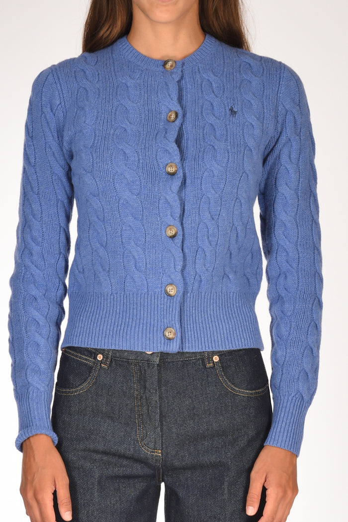 Polo Ralph Lauren Cardigan Polo Azzurro Donna - 3