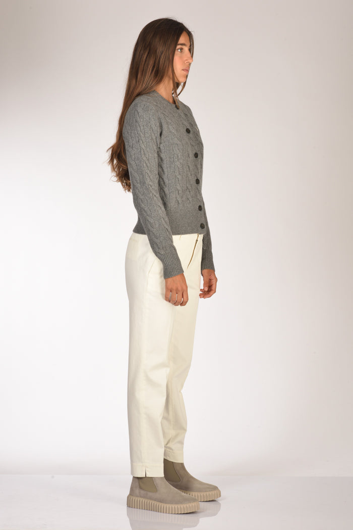Polo Ralph Lauren Cardigan Polo Grigio Donna - 4