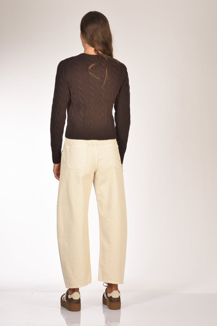 Polo Ralph Lauren Cardigan Polo Marrone Donna - 5