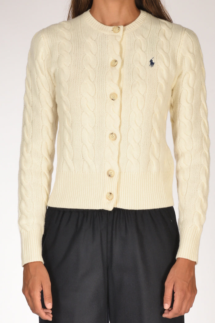 Polo Ralph Lauren Cardigan Polo Bianco Donna - 3