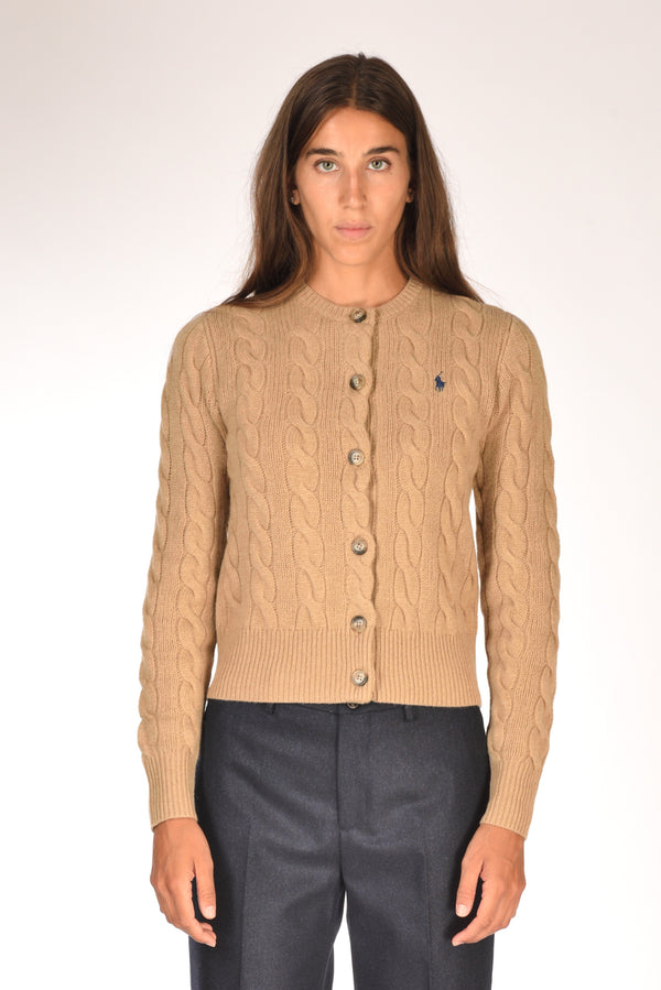 Polo Ralph Lauren Cardigan Polo Beige Donna-2