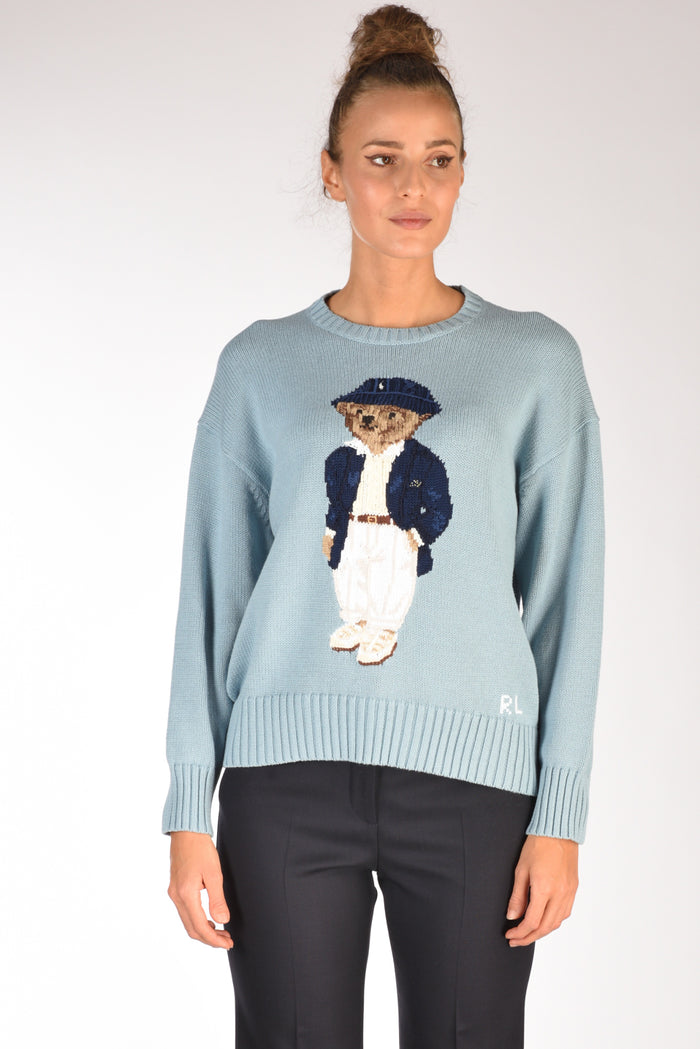 Polo Ralph Lauren Maglia Orso Azzurro Donna - 2