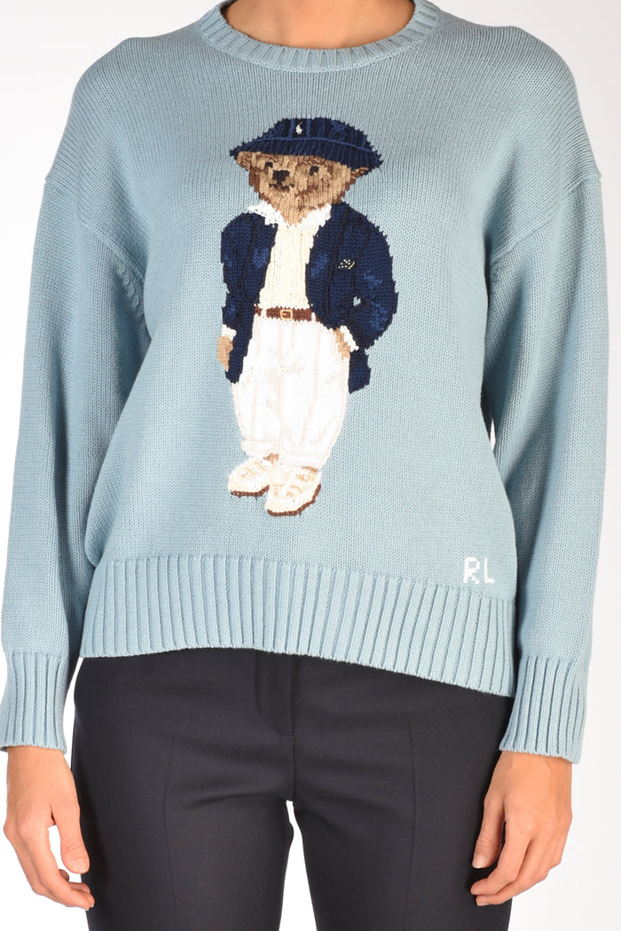 Polo Ralph Lauren Maglia Orso Azzurro Donna - 3