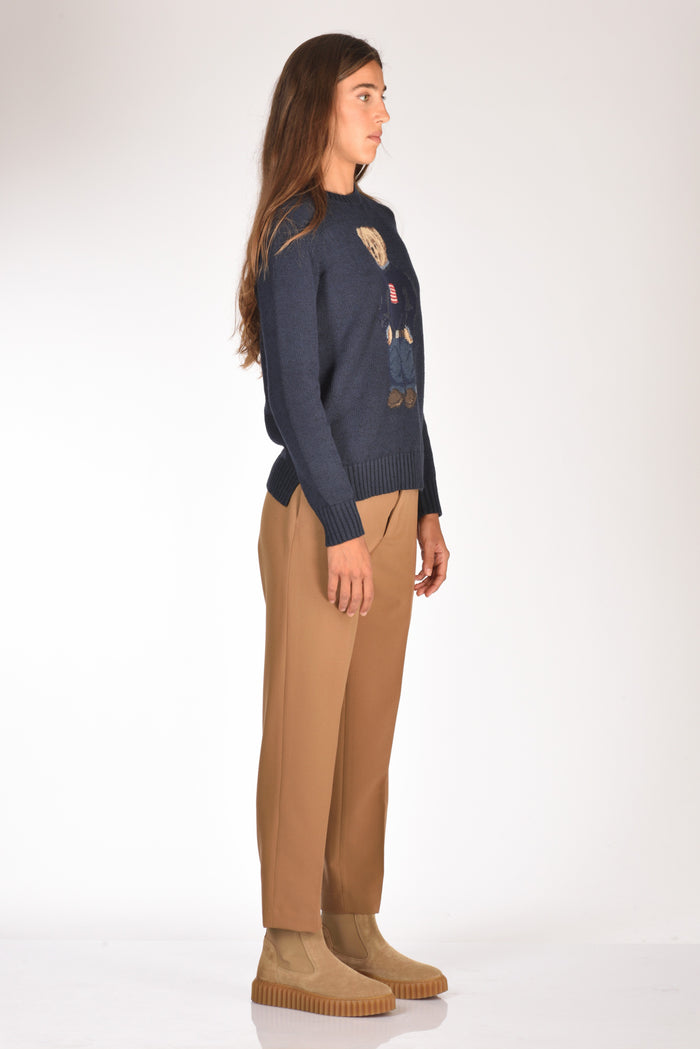 Polo Ralph Lauren Maglia Orso Blu Donna - 4