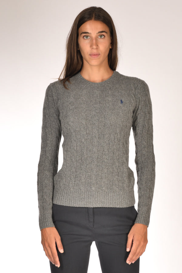 Polo Ralph Lauren Maglia Polo Grigio Donna-2