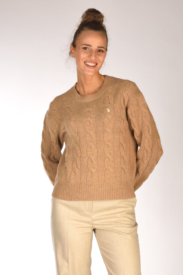 Polo Ralph Lauren Maglia Polo Beige Donna - 1